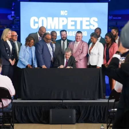 North Carolina governor signs sports betting into law